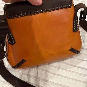 Artisan Multicolor Leather Crossbody Bag